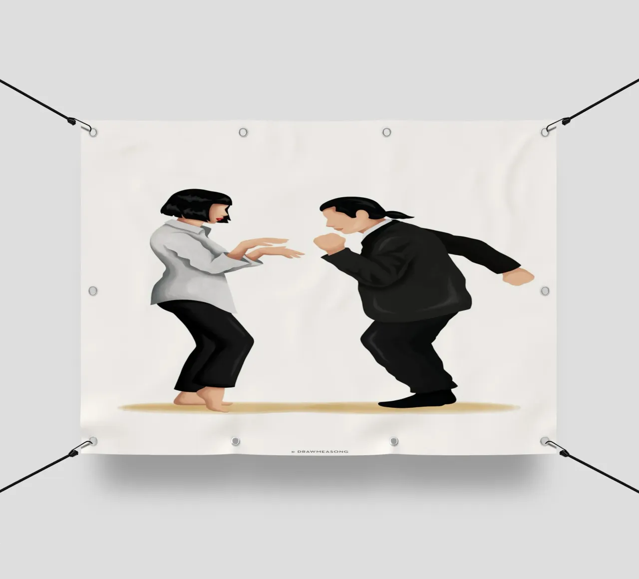 Pulp Fiction telo in pvc da Nour Tohme