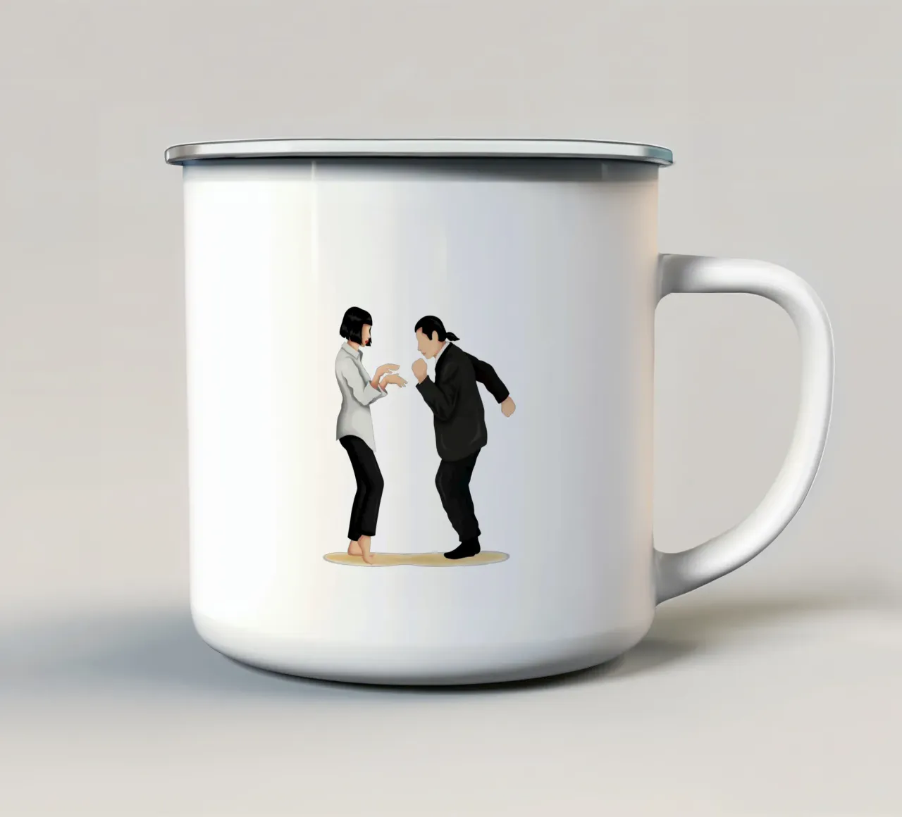 Pulp Fiction tazza in smalto da Nour Tohme