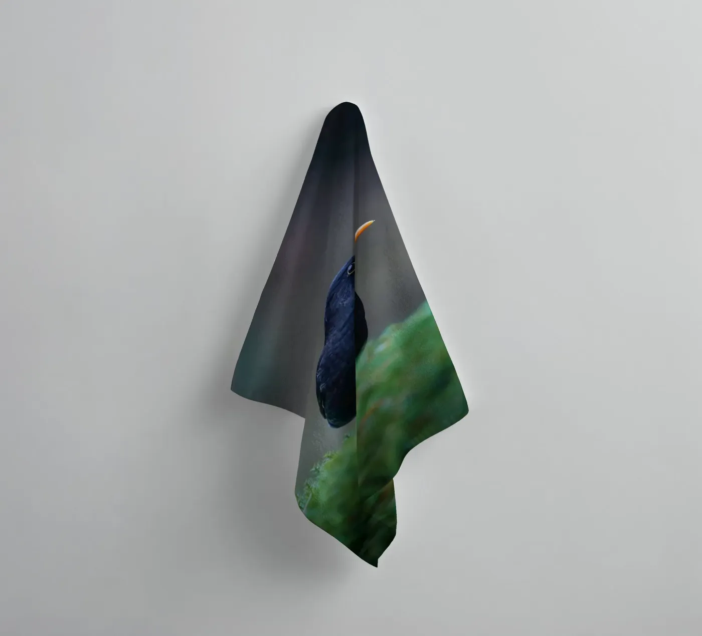 Blackbird badhanddoek van Tom's Wildlife