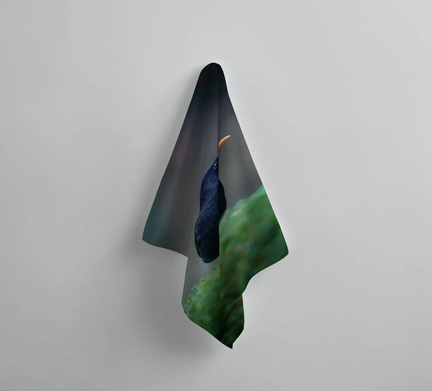 Blackbird towel by Tom's Wildlife