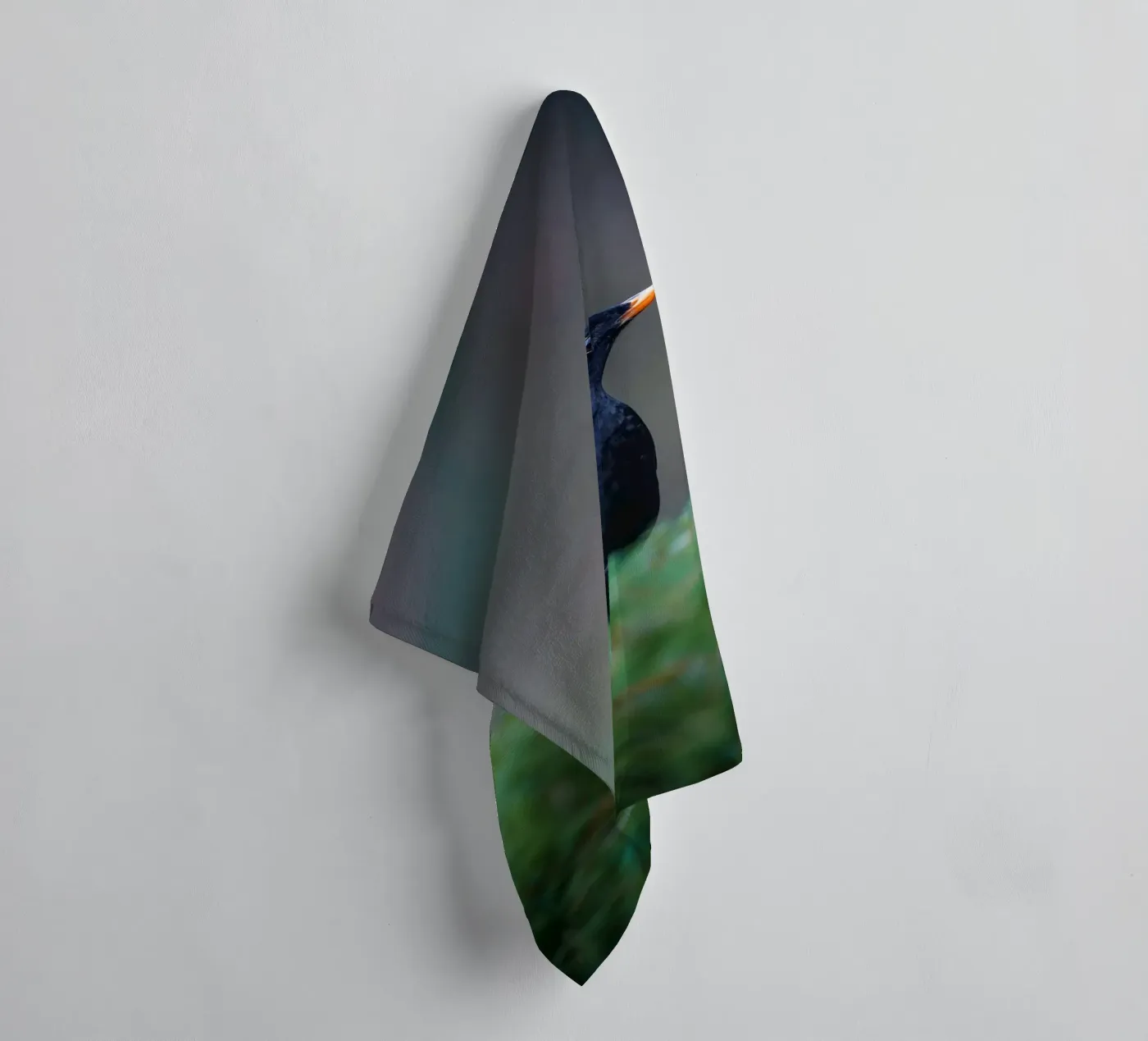 Blackbird badhanddoek van Tom's Wildlife