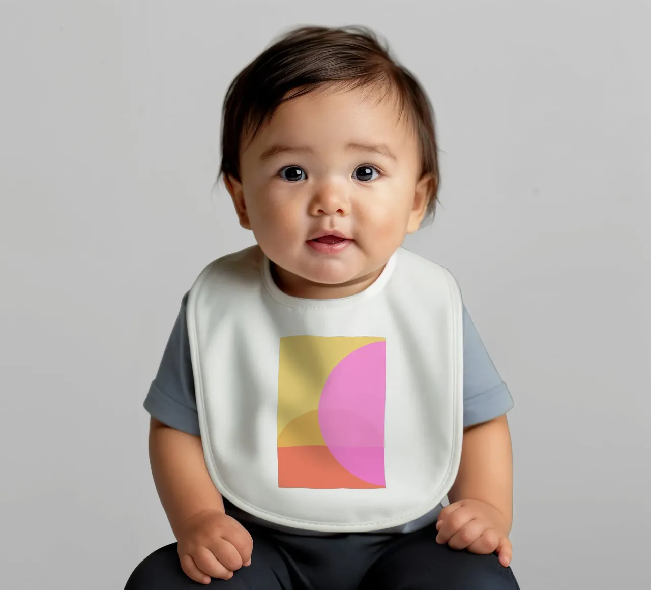 Affinity baby bib by Rose Beck Art