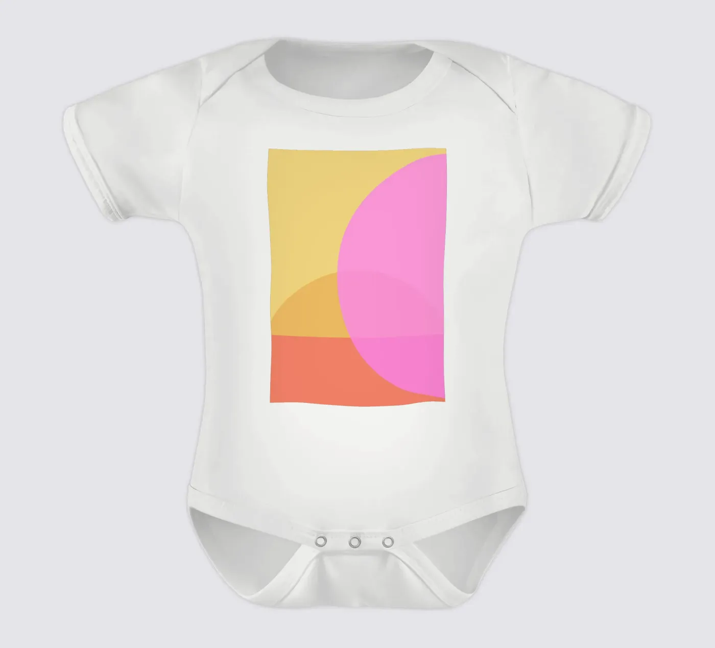 Affinity short-sleeve baby romper by Rose Beck Art