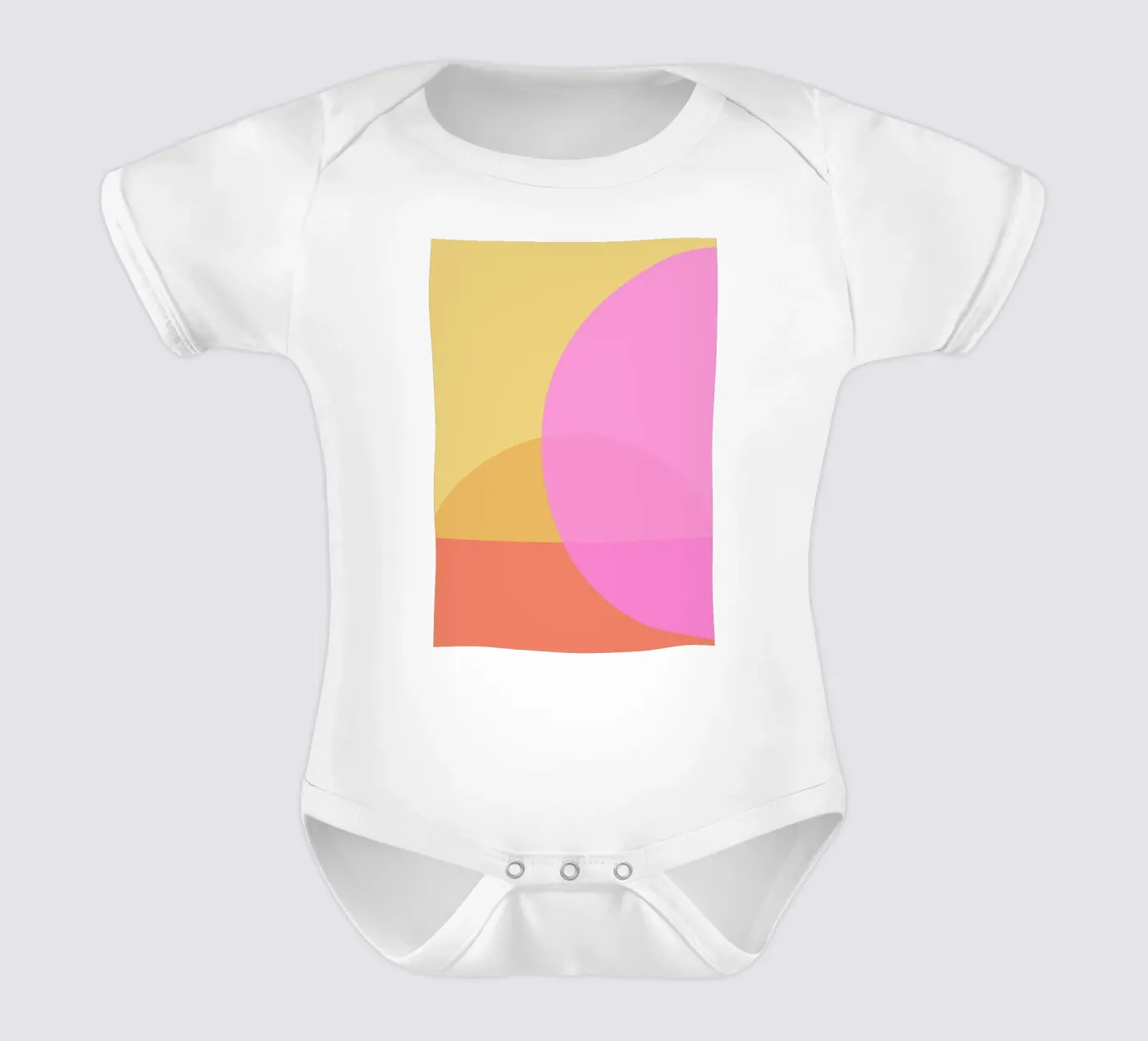 Affinity short-sleeve baby romper by Rose Beck Art