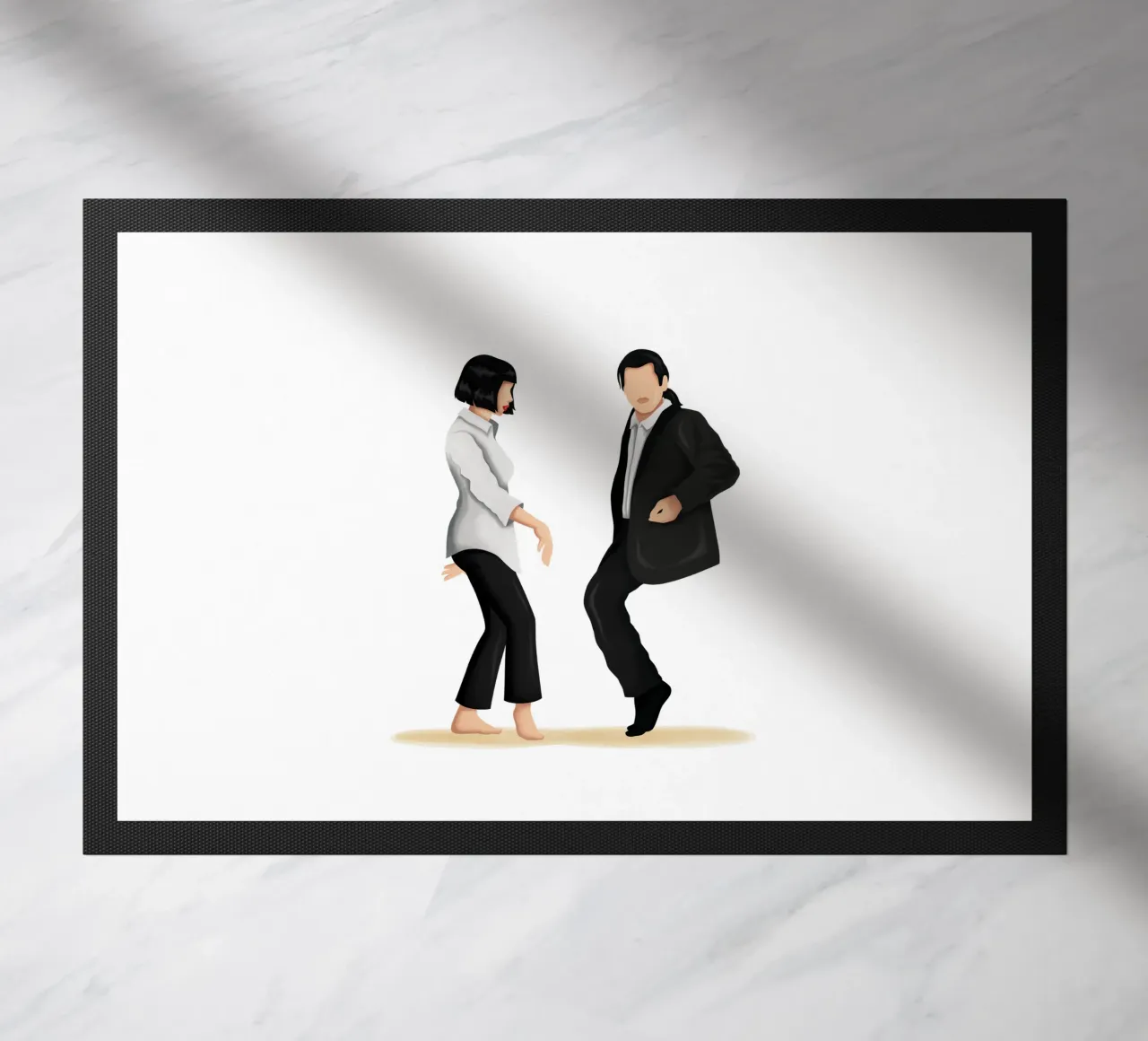 Pulp Fiction doormat by Nour Tohme