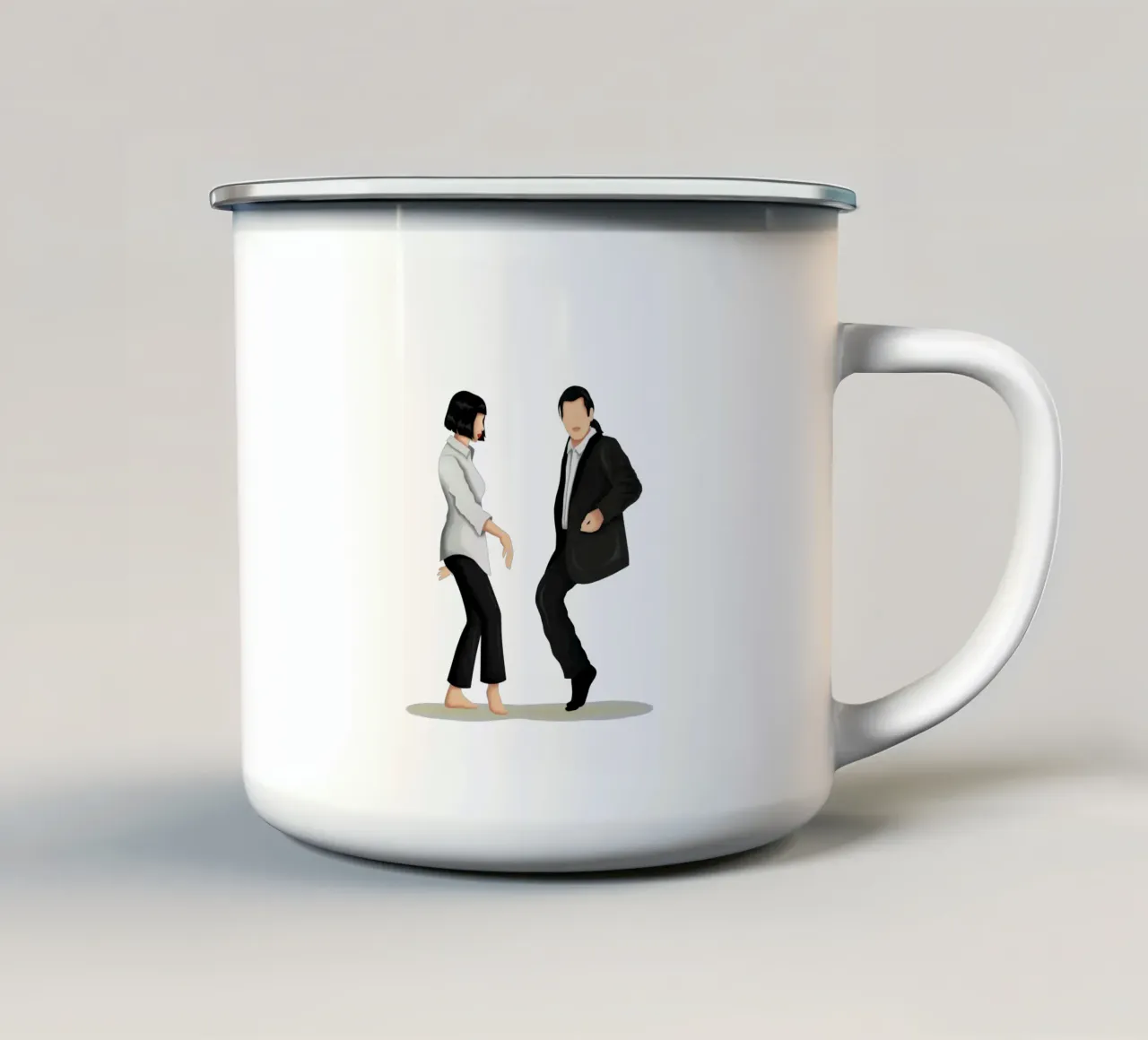 Pulp Fiction tazza in smalto da Nour Tohme