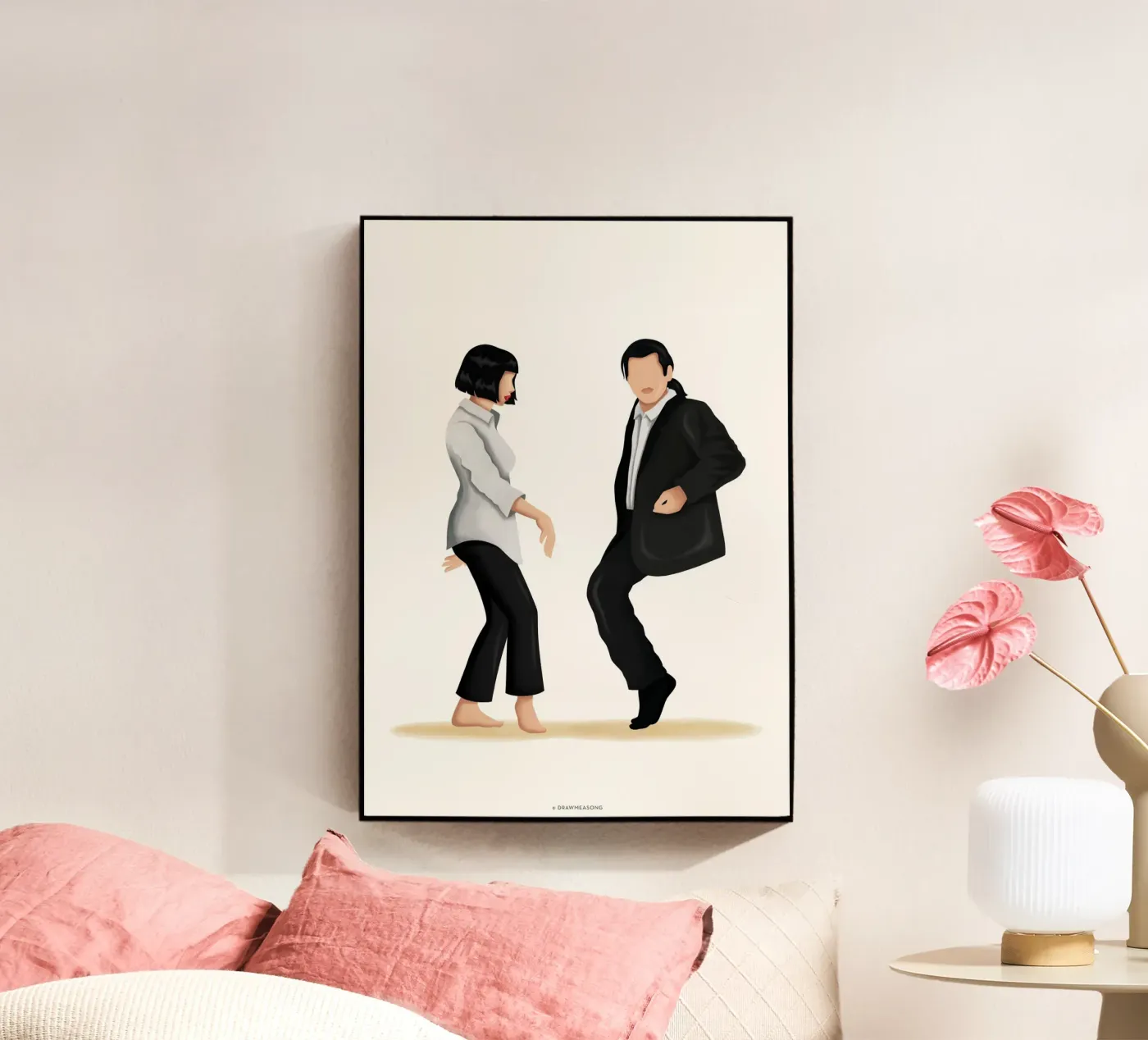 Pulp Fiction acryl van Nour Tohme