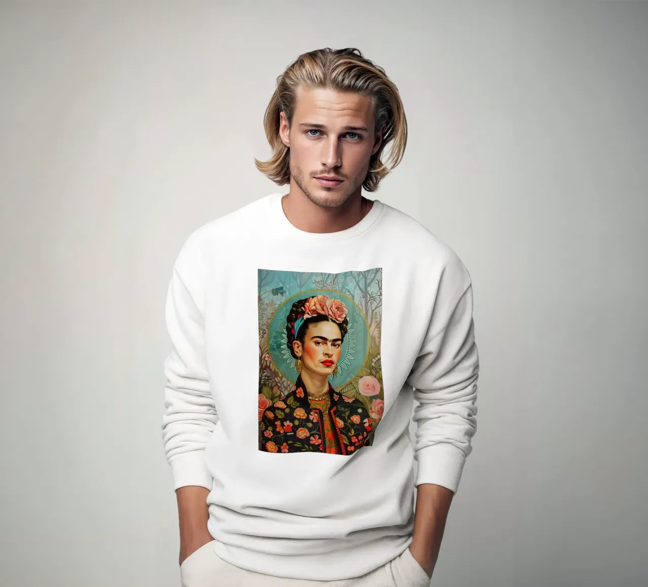 Frida Autoportrait des couleurs sweat de Carinaprint