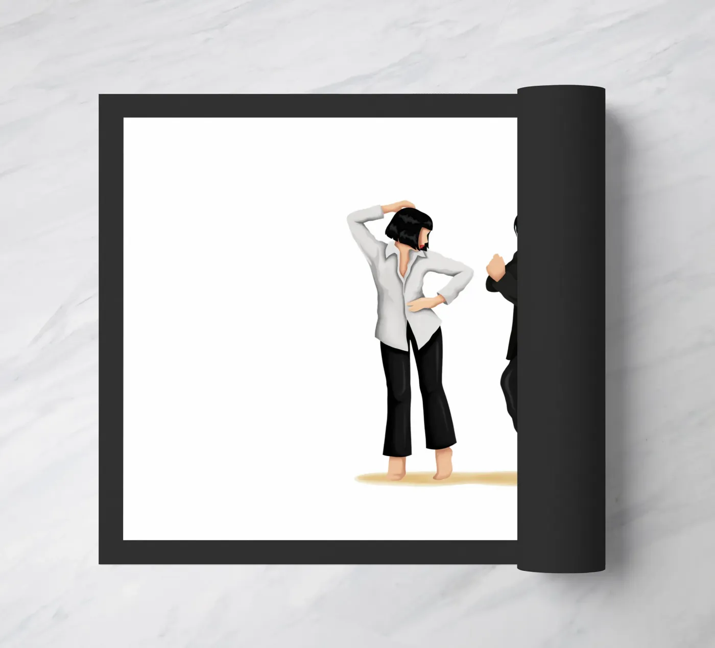 Pulp Fiction Fußmatte von Nour Tohme