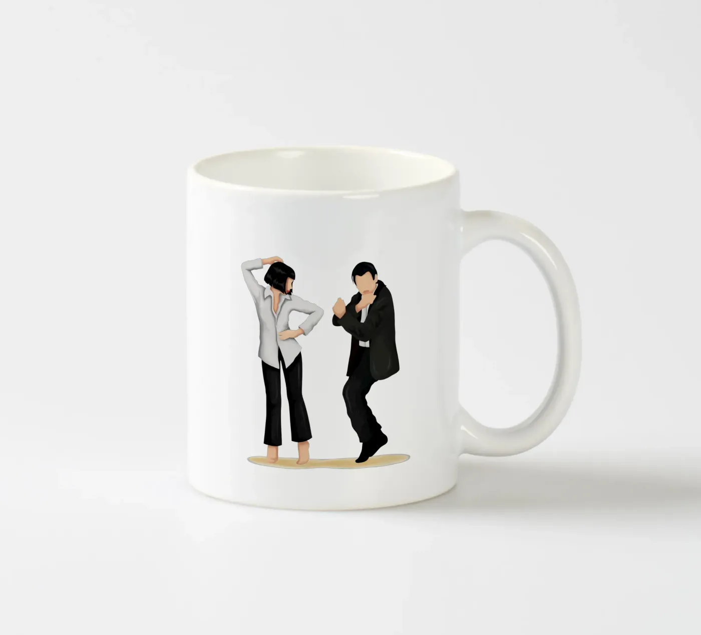 Pulp Fiction ceramic mug by Nour Tohme