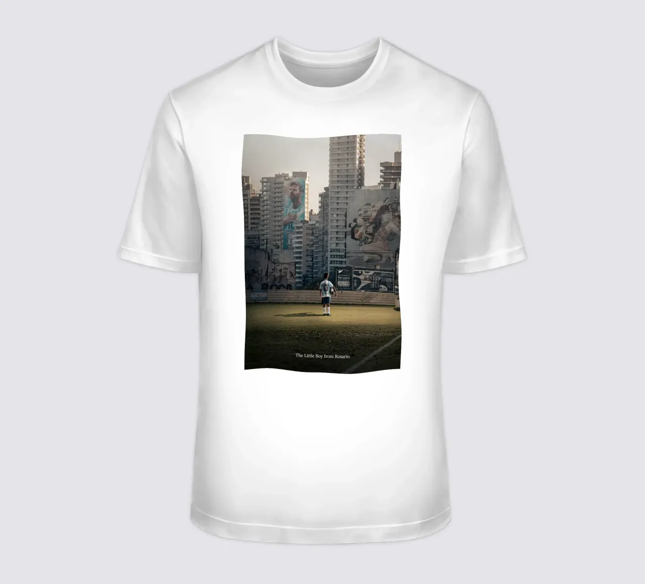 The little Boy from Rosario t-shirt by athlete.art