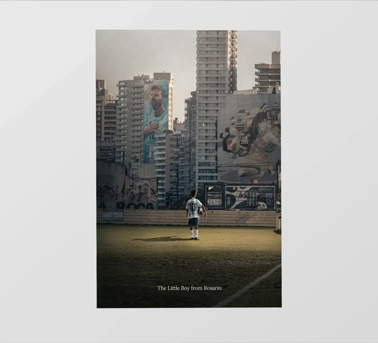 The little Boy from Rosario pellicola backlit da athlete.art