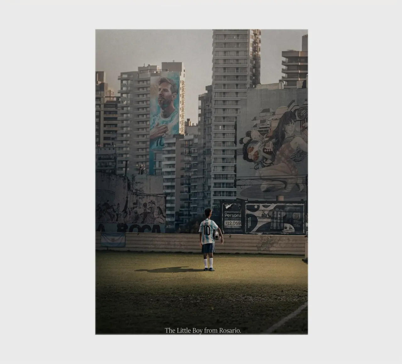 The little Boy from Rosario notebook by athlete.art