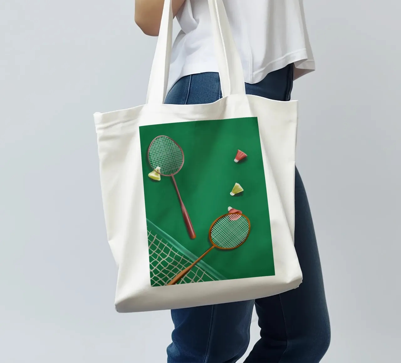 Dancing Feathers borsa in juta da cityart