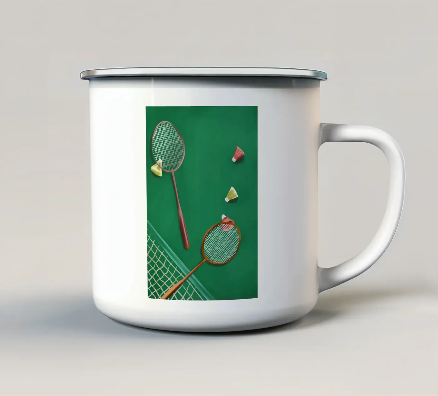 Dancing Feathers enamel mug by cityart