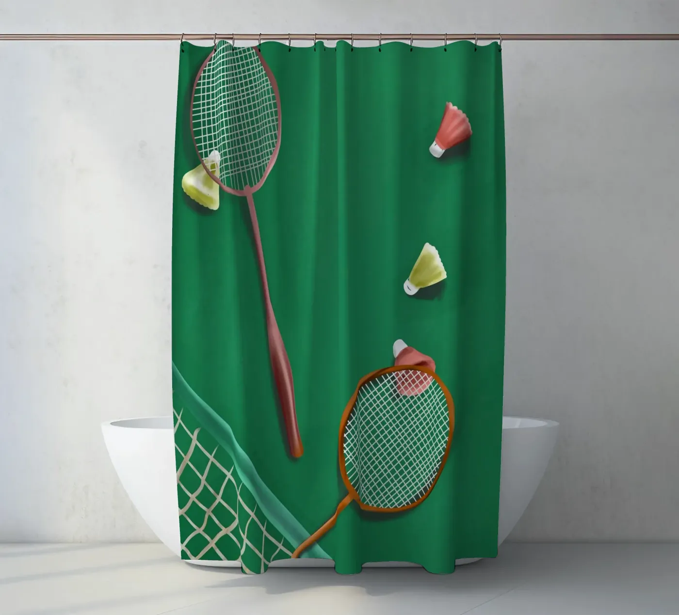 Dancing Feathers douchegordijn van cityart