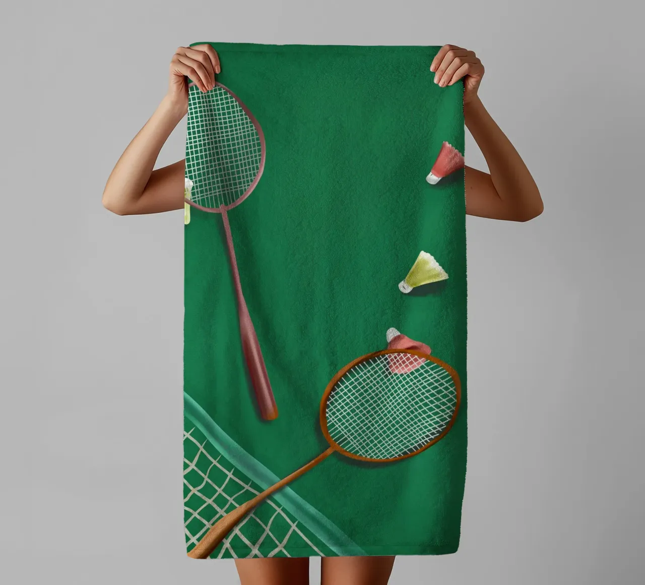 Dancing Feathers badhanddoek van cityart