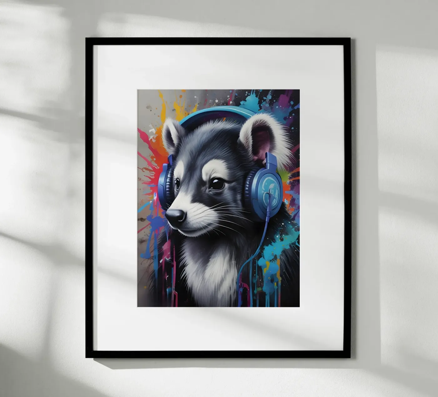 Skunk meloman poster by MakArena