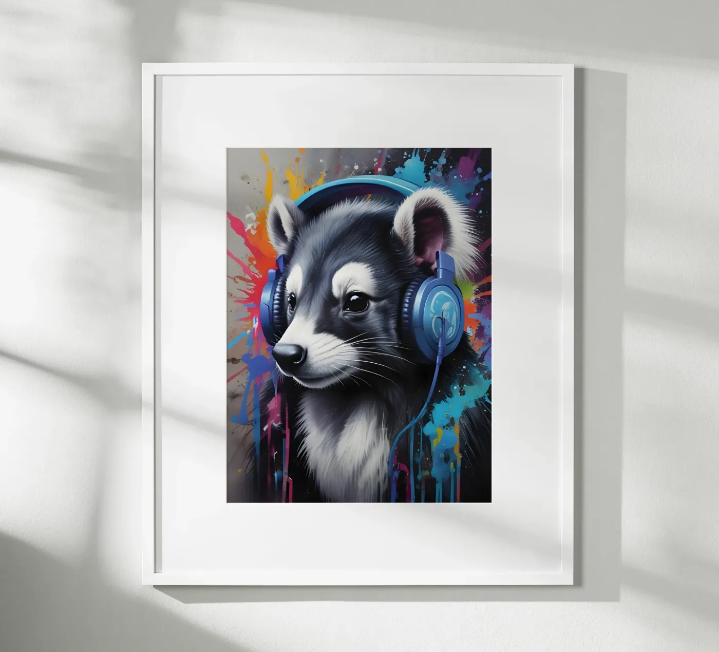 Skunk meloman poster by MakArena