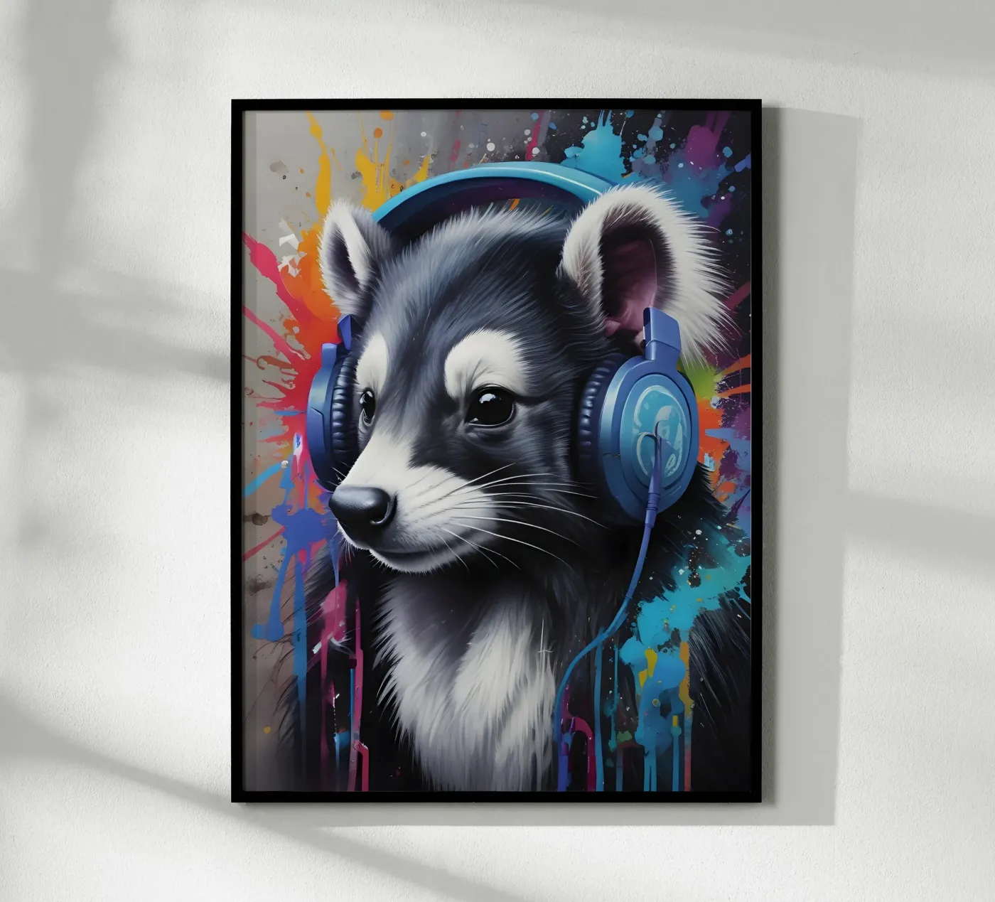 Skunk meloman poster by MakArena