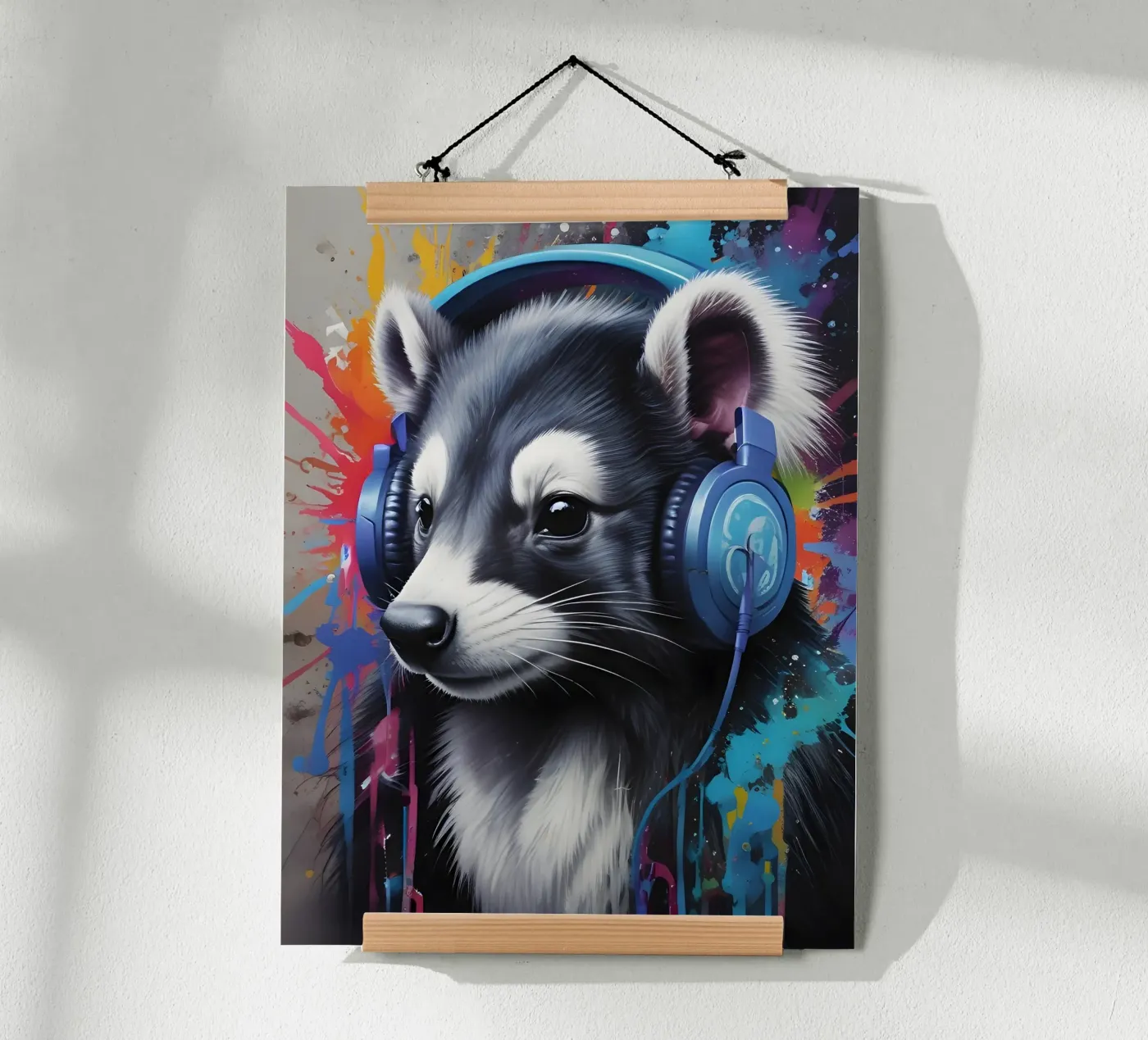 Skunk meloman poster by MakArena