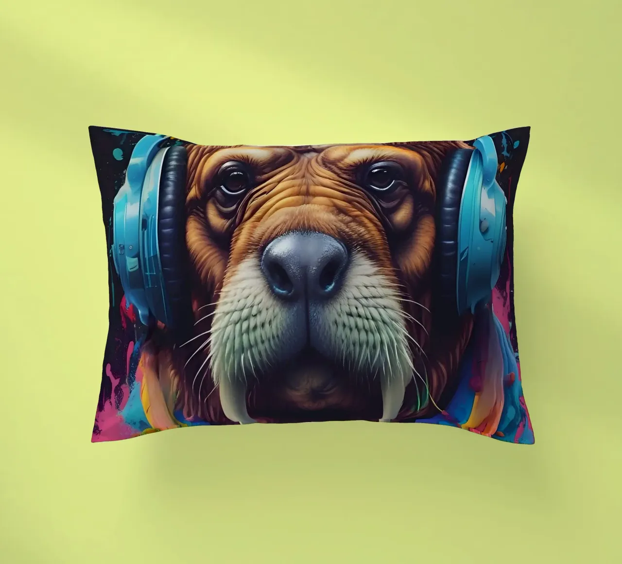 Tricheco in cuffia cuscino da MakArena