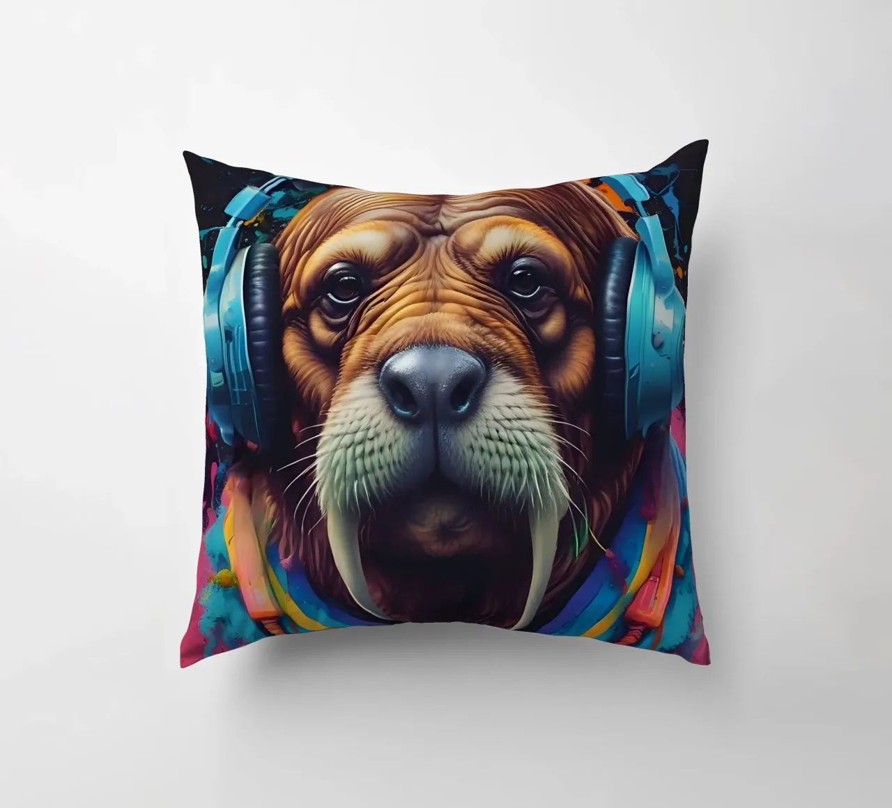 Tricheco in cuffia cuscino da MakArena