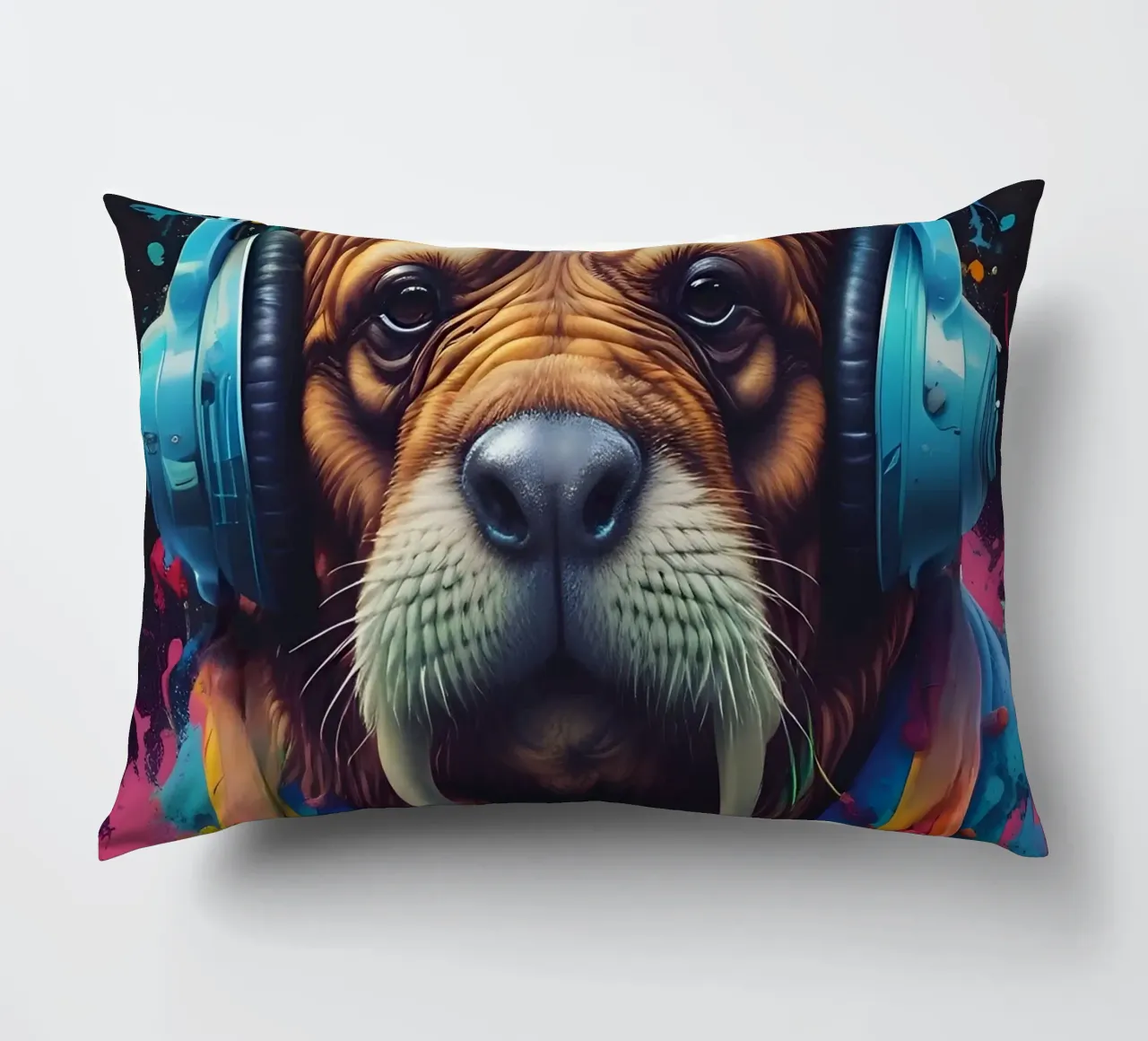 Tricheco in cuffia cuscino da MakArena