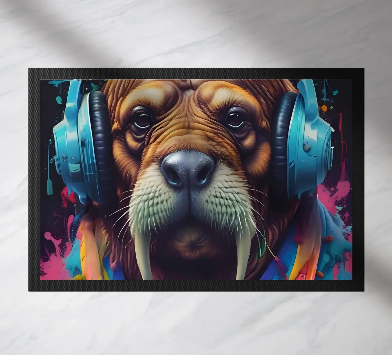 Tricheco in cuffia zerbino da MakArena