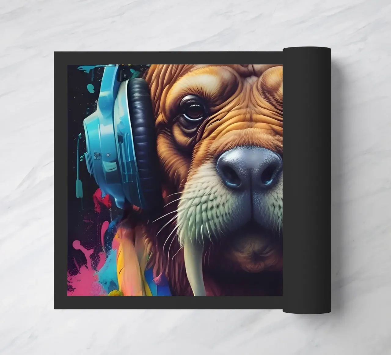 Tricheco in cuffia zerbino da MakArena