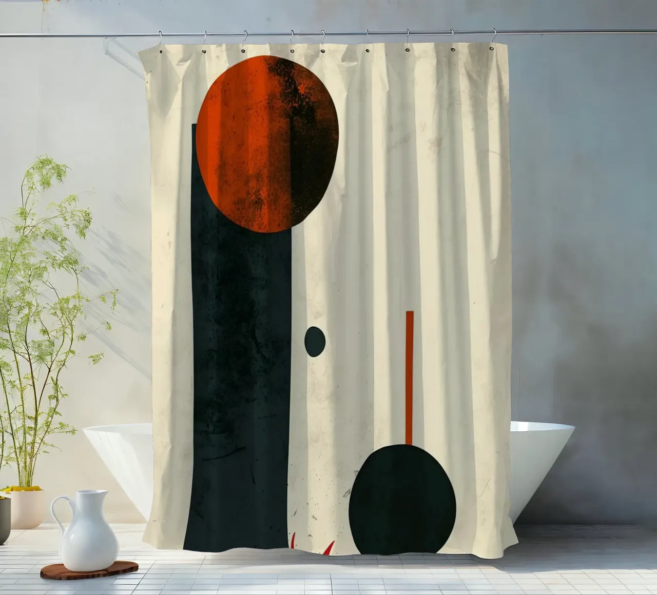 Falling Equilibrium Duschvorhang von Mosaic Dialogue