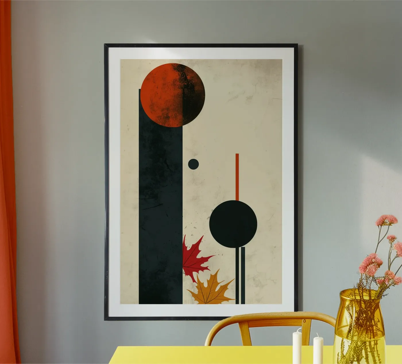 Falling Equilibrium poster by Geometrica