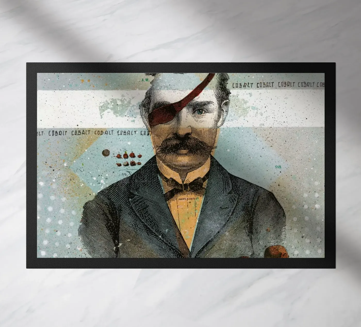 Colbalt doormat by Tameo