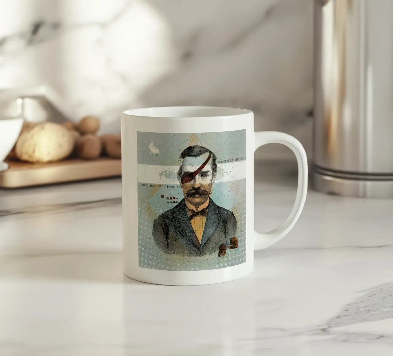 Colbalt tazza in ceramica da Tameo