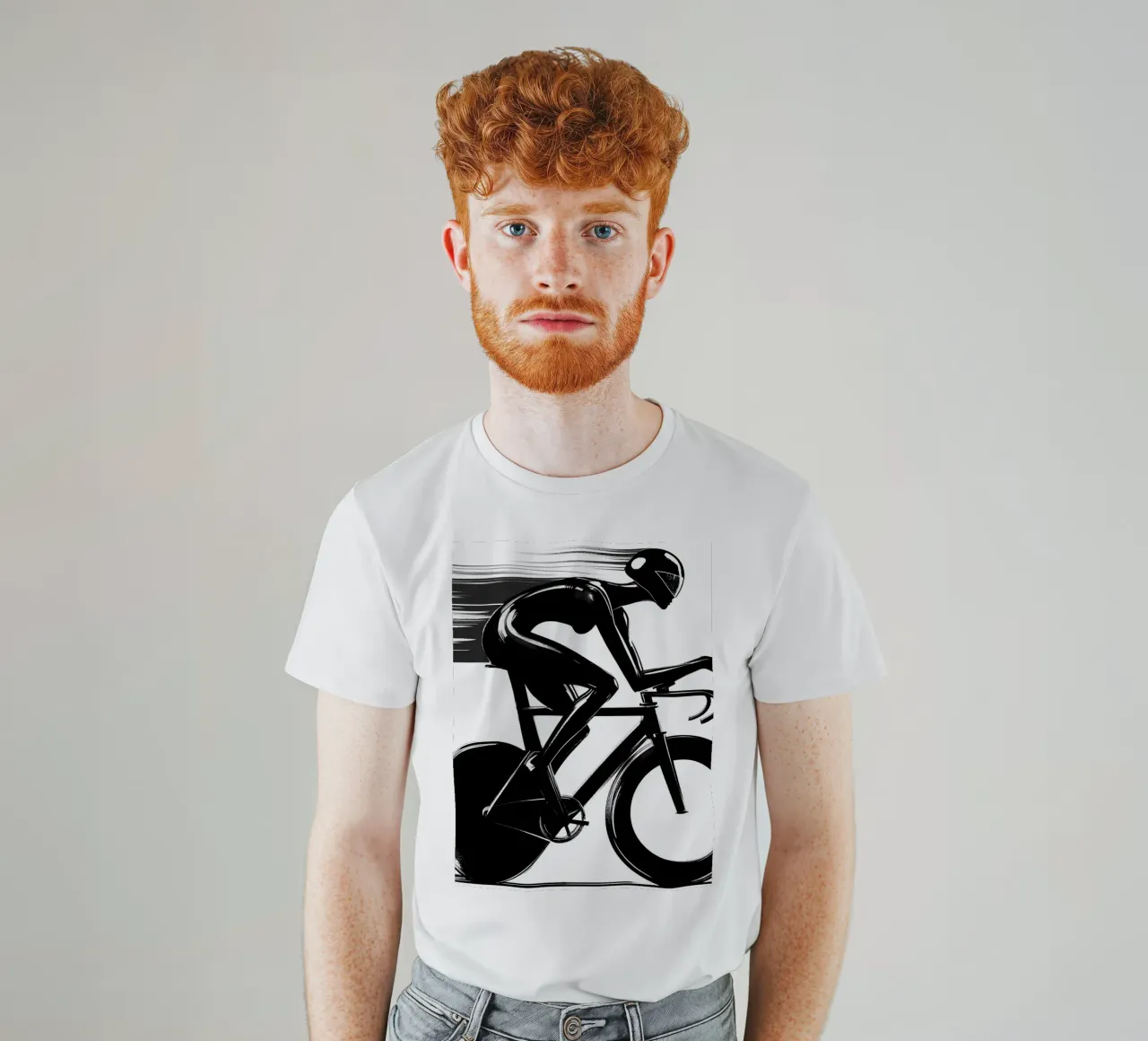 CICLISTA IN GARA t-shirt da ARTOMATIC