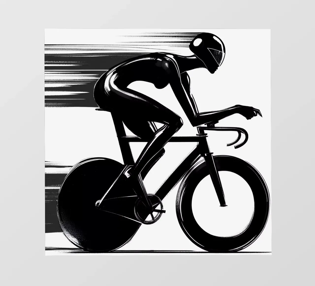 CICLISTA IN GARA telo in pvc da ARTOMATIC