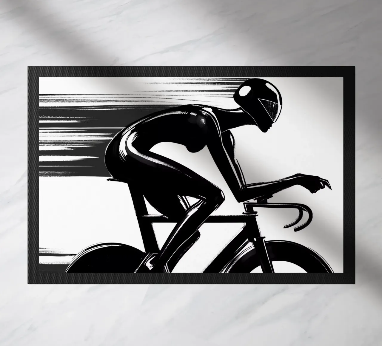 CICLISTA IN GARA zerbino da ARTOMATIC