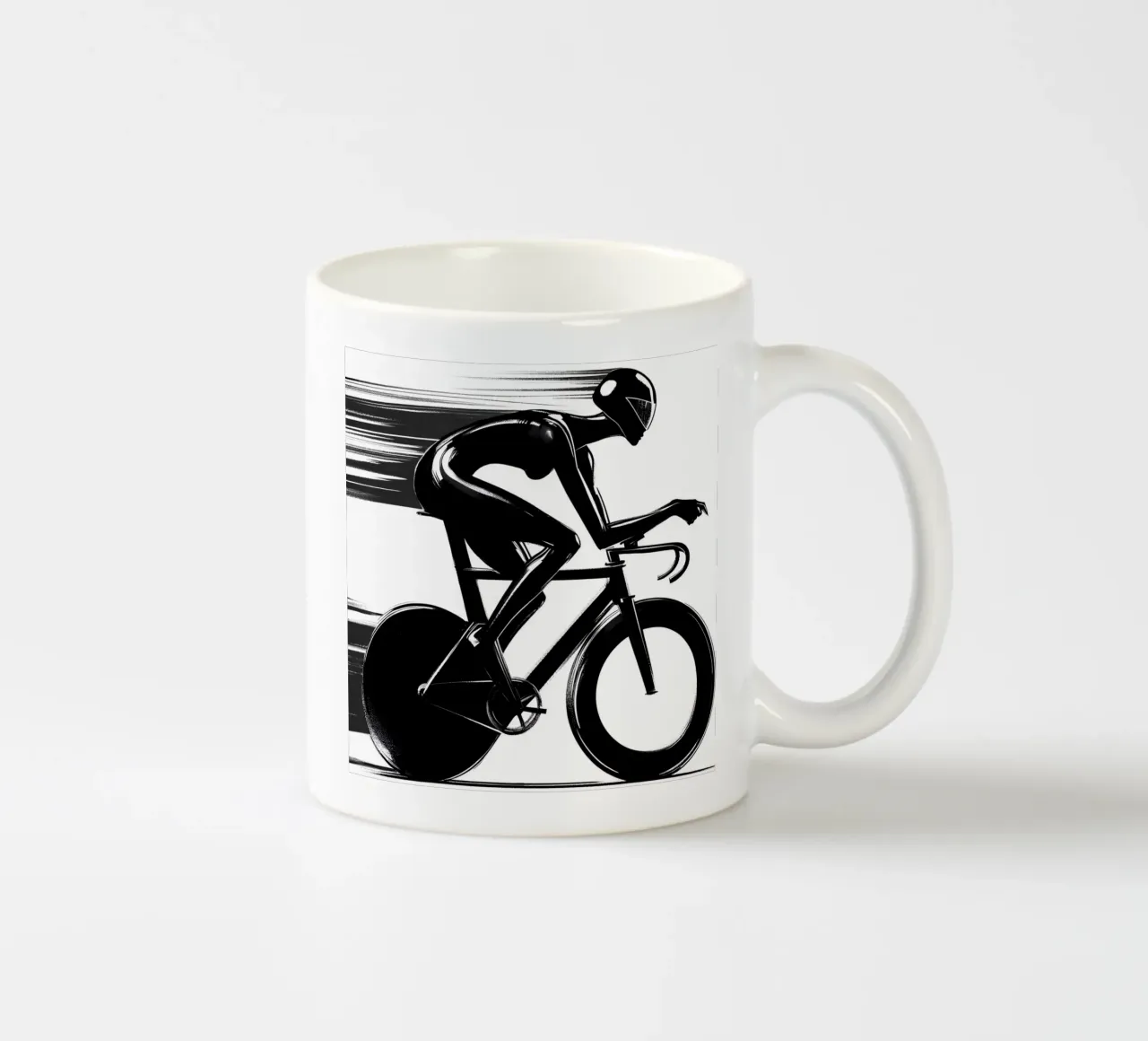 CICLISTA IN GARA tazza in ceramica da ARTOMATIC