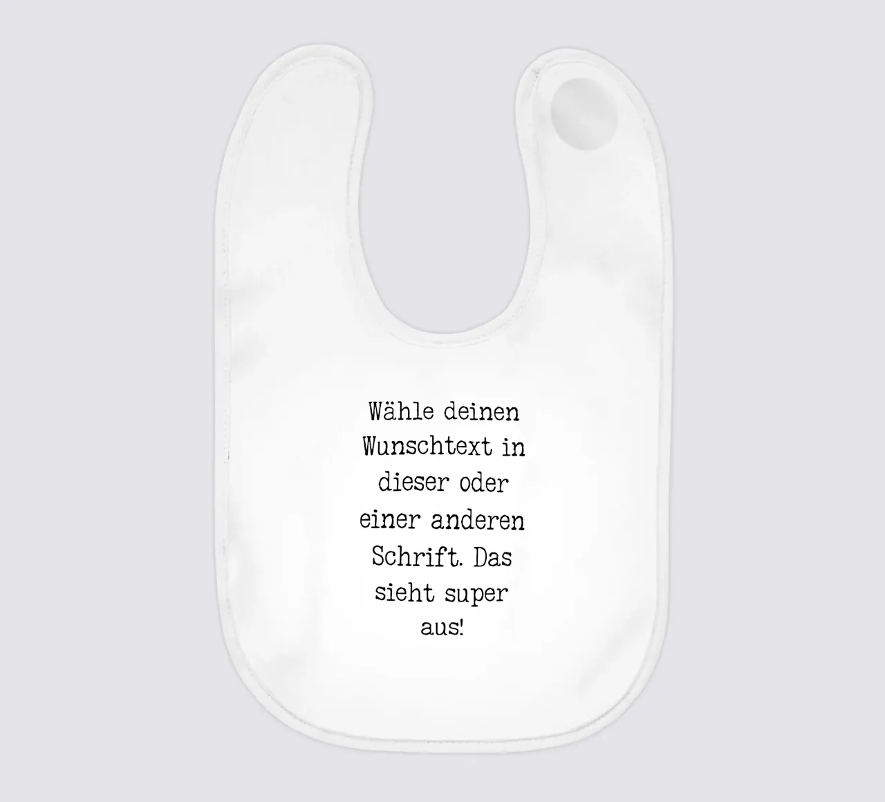 Dein Wunschtext, anpassbar, personalisierbar Babylätzchen von RB-Quotes