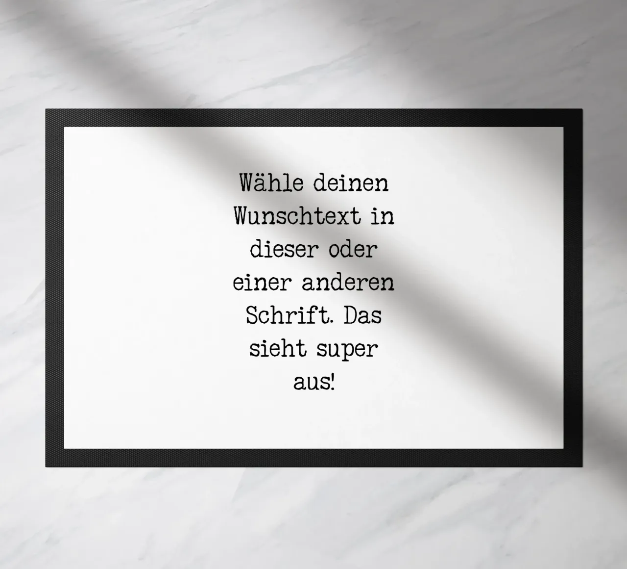 Your desired text, customisable, personalisable doormat by RB-Quotes