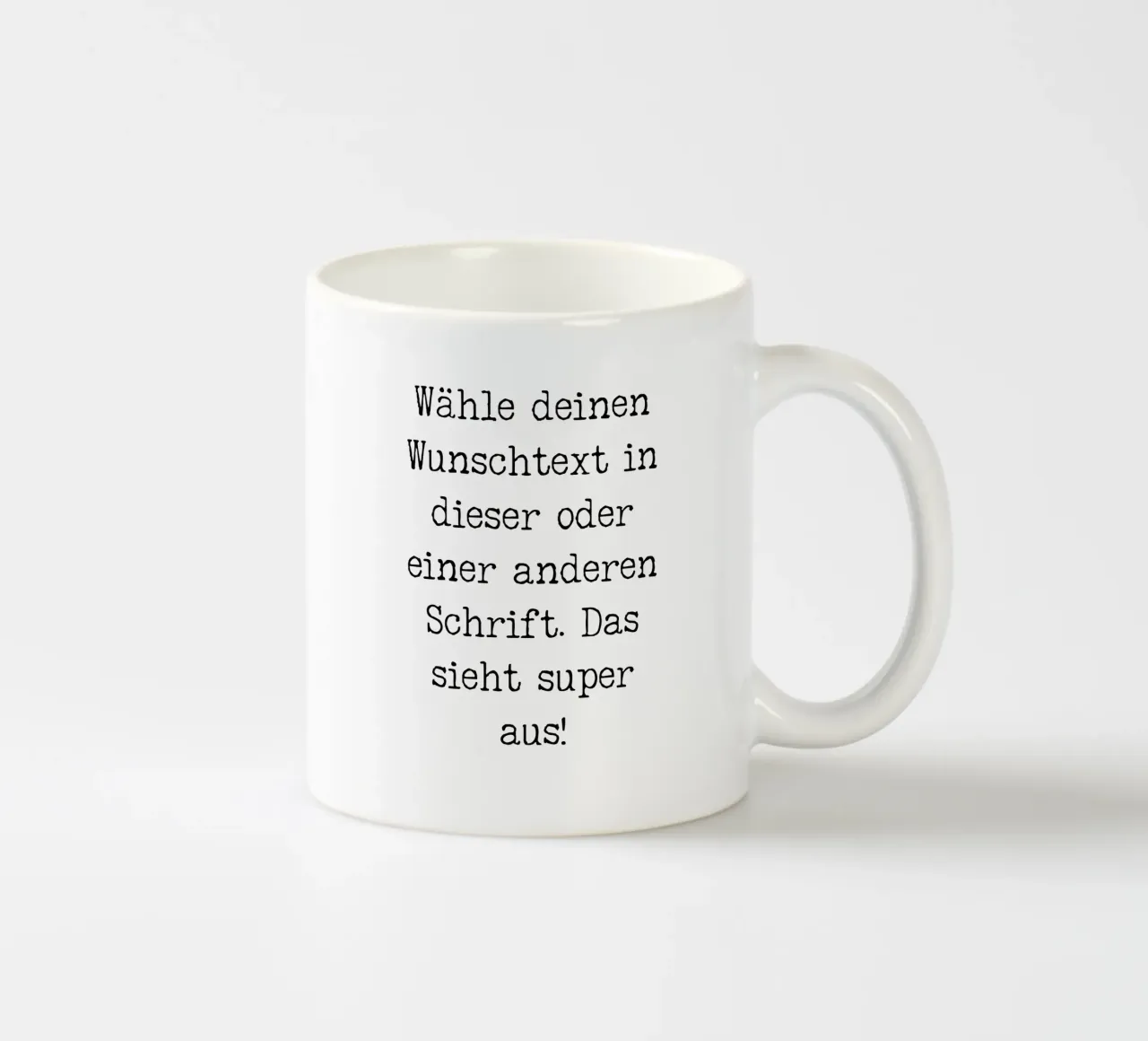 Testo desiderato, personalizzabile, personalizzabile tazza in ceramica da RB-Quotes