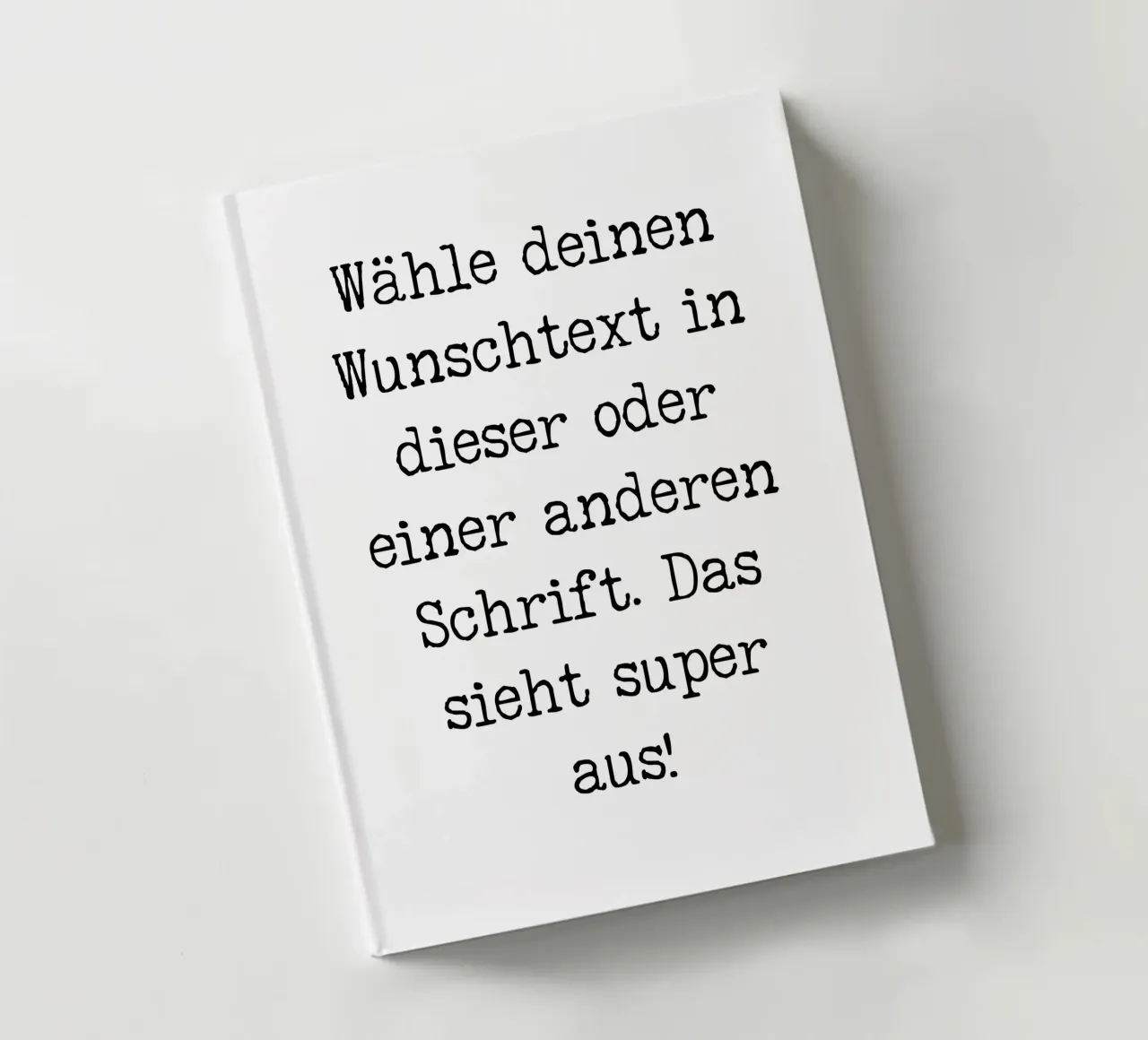 Your desired text, customisable, personalisable notebook by RB-Quotes