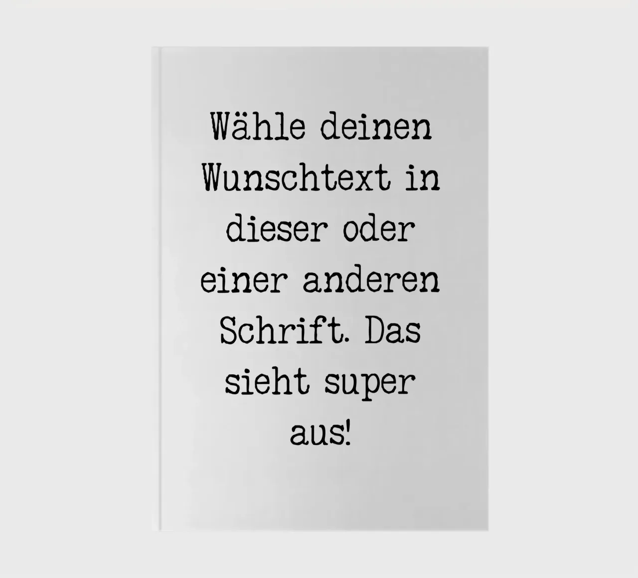 Your desired text, customisable, personalisable notebook by RB-Quotes