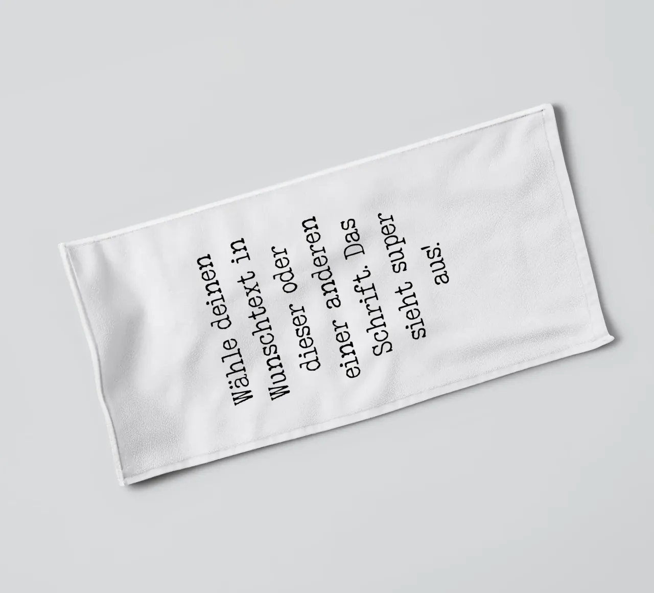 Your desired text, customisable, personalisable towel by RB-Quotes