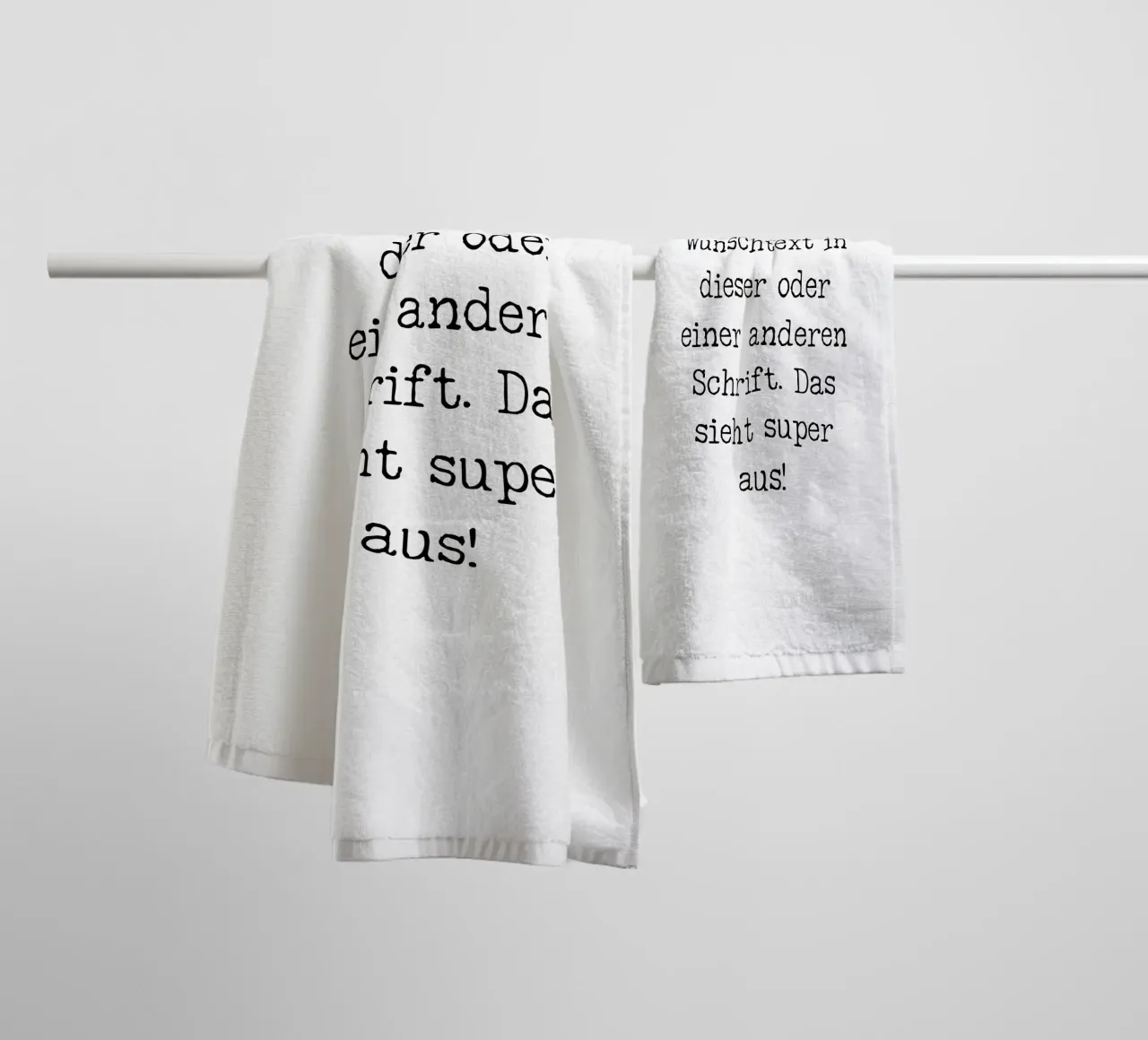 Your desired text, customisable, personalisable towel by RB-Quotes