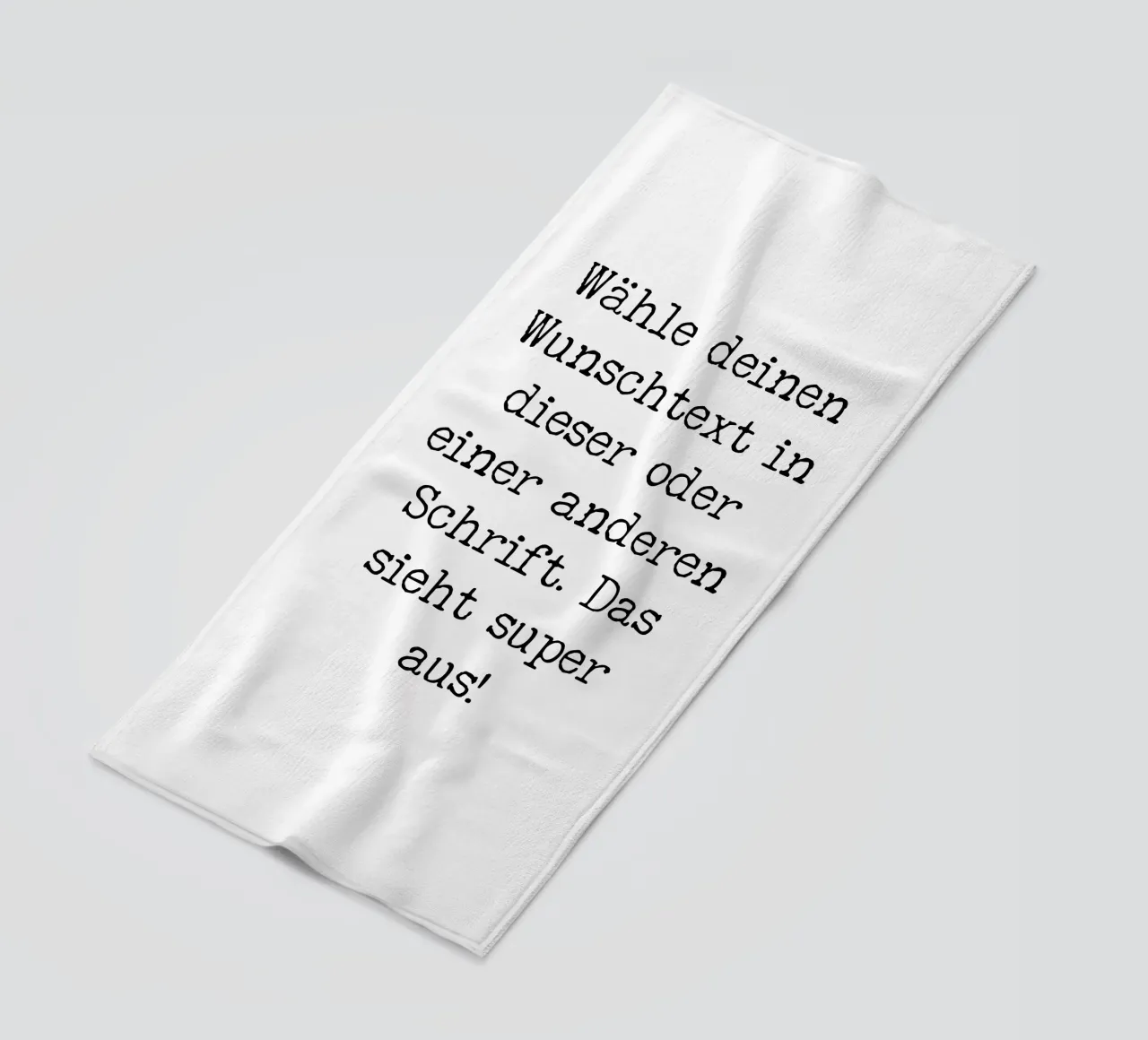 Your desired text, customisable, personalisable beach towel by RB-Quotes