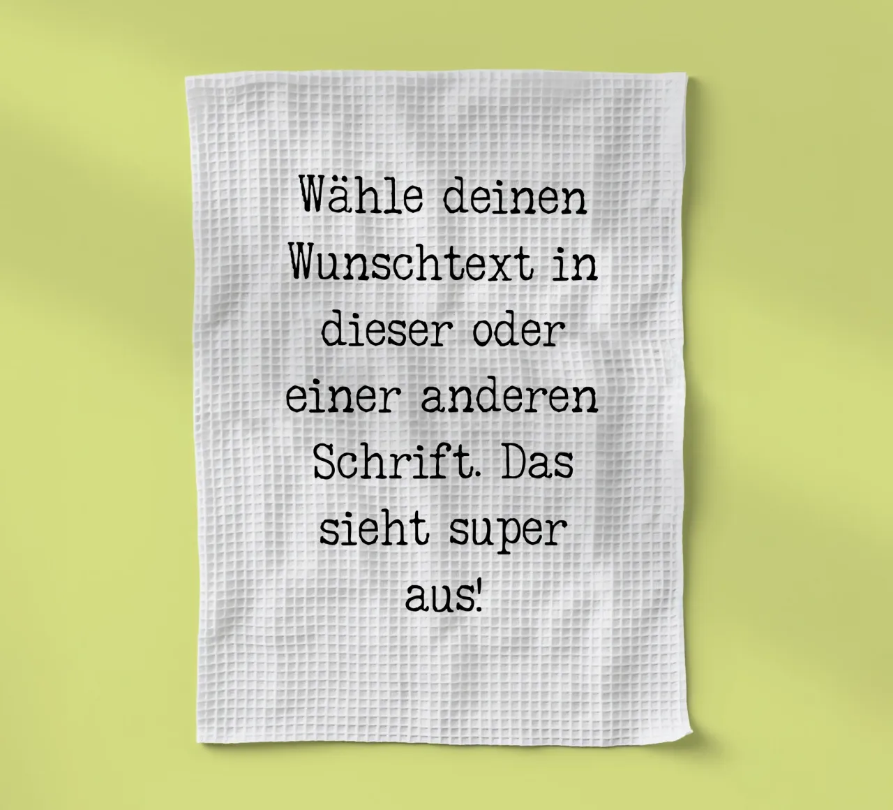 Dein Wunschtext, anpassbar, personalisierbar Geschirrtuch von RB-Quotes
