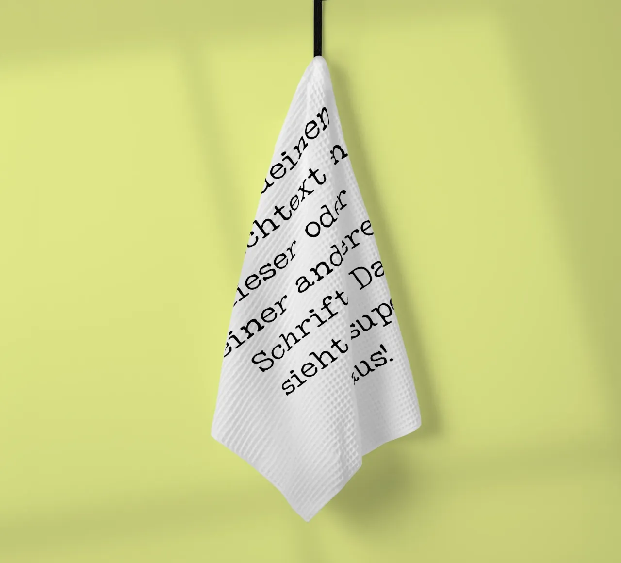 Dein Wunschtext, anpassbar, personalisierbar Geschirrtuch von RB-Quotes