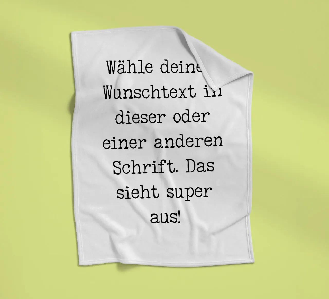 Your desired text, customisable, personalisable fleece blanket by RB-Quotes