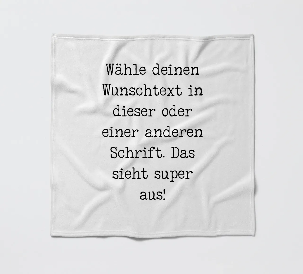 Your desired text, customisable, personalisable fleece blanket by RB-Quotes
